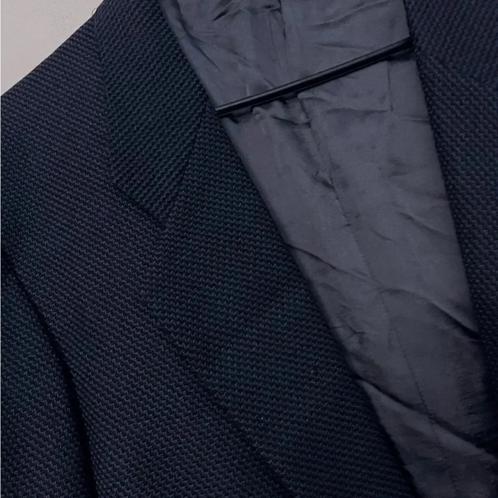 MANI by Giorgio Armani wool navy blazer career party office designer luxury